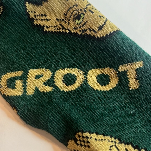 ❤️ Marvel Green Groot Mens Novelty Socks 6-12 NWT - Picture 8 of 8